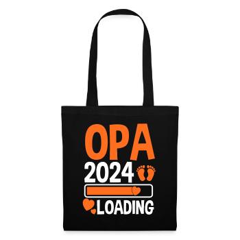 Werdender Opa 2025 - Stoffbeutel - Schwarz - Vorne