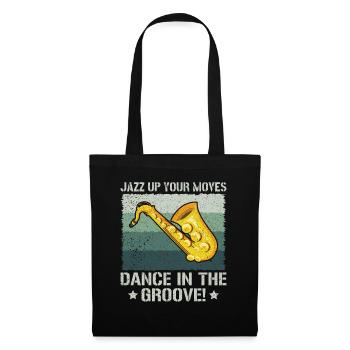 Jazzez vos mouvements Dansez dans le groove - Jazz - Sac en tissu - noir - Devant