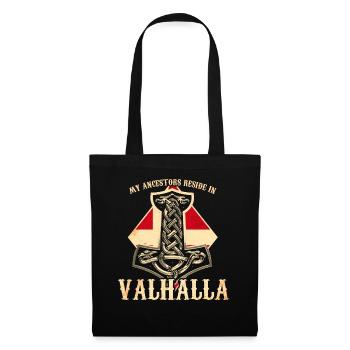 Mes ancêtres résident au Valhalla - Danemark - Sac en tissu - noir - Devant