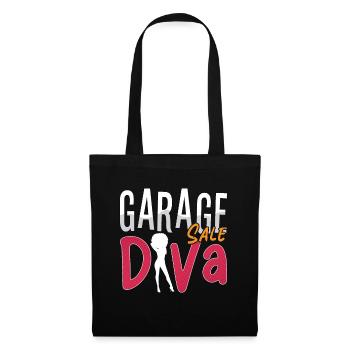 Garage Sale Diva Bargain Hunter Loves Flea Market - Tote Bag - black - Front