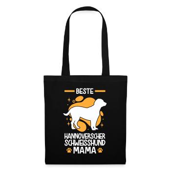 Beste Hannoverscher Schweißhund Mama - Stoffbeutel - Schwarz - Vorne
