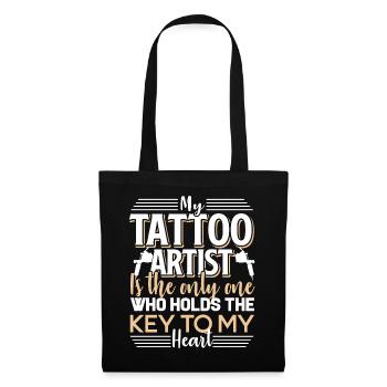 Tattoo Artist Tattoo Artist Holds Key To My Heart - Tote Bag - black - Front