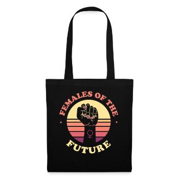 Femmes rétro féministes du - Sac en tissu - noir - Devant