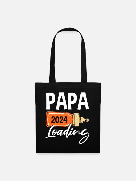 Werdender Papa 2024 - Stoffbeutel - Schwarz