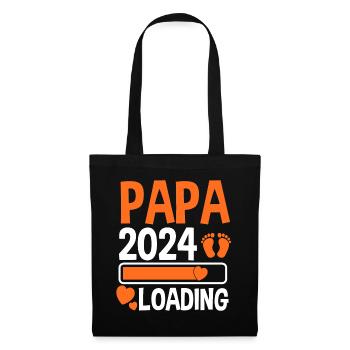 Werdender Papa 2025 - Stoffbeutel - Schwarz - Vorne