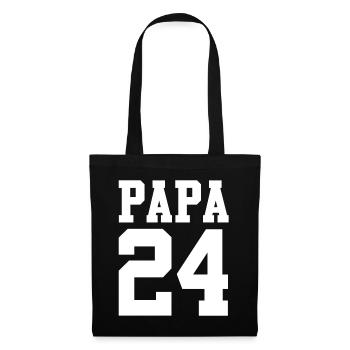 Werdender Papa 2032 - Stoffbeutel - Schwarz - Vorne