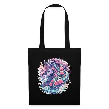 Licornes Licornes Licorne fête Licornes - Sac en tissu - noir - Devant