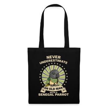 Senegal Parrot Moorhead Parrot Parrot Retro - Tote Bag - black - Front