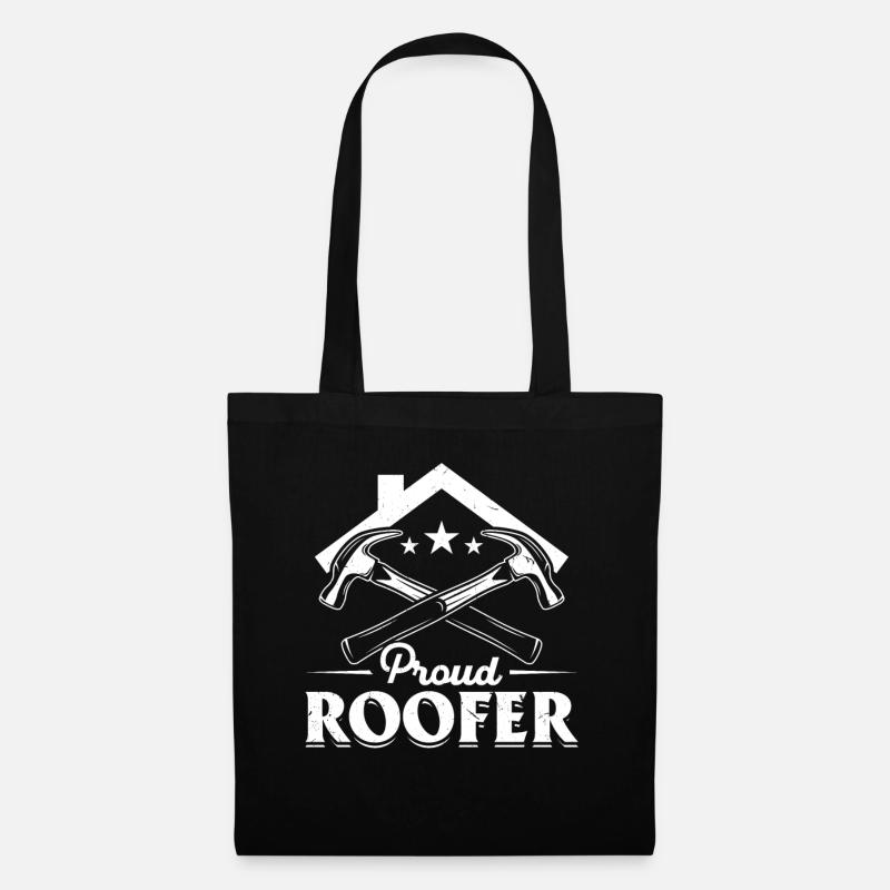 Proud Roofer - Roofer Contractor Roofer Worker Roo - Stoffbeutel - Schwarz