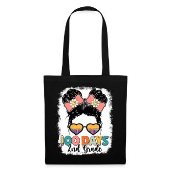 Second Grade Rainbow Girls Boys Teacher Team 2nd - Tote Bag - black - Front