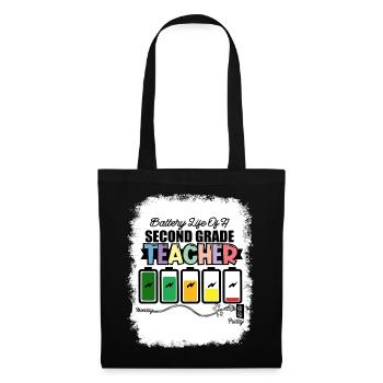 Second Grade Rainbow Girls Boys Teacher Team 2nd - Tote Bag - black - Front
