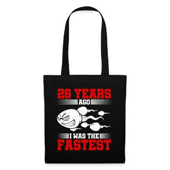 28 years ago I Was The Fastest - Tote Bag - black - Front