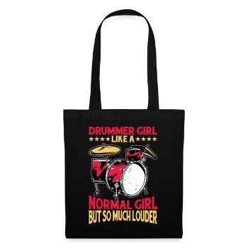 DrummerGirl Like A Normal Girl But So Much Louder3 - Tote Bag - black - Front