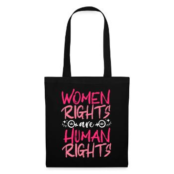 Feminist Women's Rights Are Human - Stoffbeutel - Schwarz - Vorne