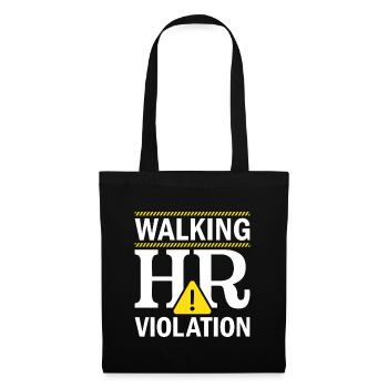 Human Resources Walking HR Violation - HR - Stoffbeutel - Schwarz - Vorne