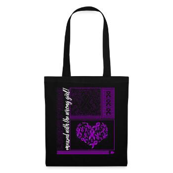 Sjögren-Syndrom-Bewusstseins-Shirt, Sjögren-Syndrom - Stoffbeutel - Schwarz - Vorne
