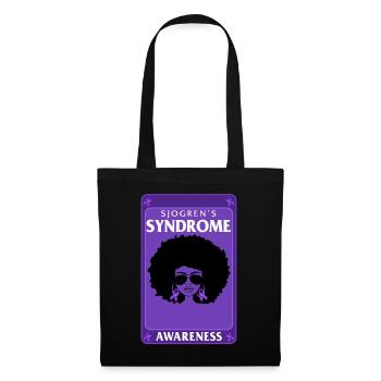 Sjögren's Syndrome Awareness Shirt, Schwarzes Mädchen - Stoffbeutel - Schwarz - Vorne