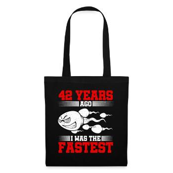 42 years ago I Was The Fastest - Tote Bag - black - Front