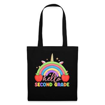 Zweite Klasse Rainbow Girls Jungen Lehrerteam 2. - Stoffbeutel - Schwarz - Vorne