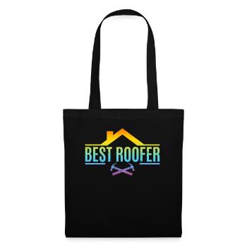 Roofing Worker - Best Roofer - Stoffbeutel - Schwarz - Vorne