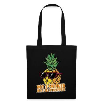 Not A Swinger, Just Like Pineapples 3 - Stoffbeutel - Schwarz - Vorne
