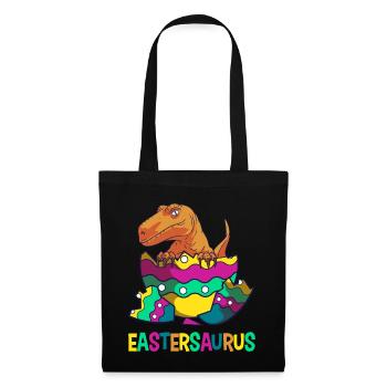 Eastersaurus Easter T-Rex Dinosaur Easter Bunny - Tote Bag - black - Front