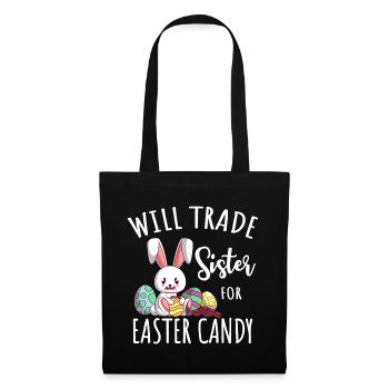 Swap Sister for Candy Easter Easter Bunny - Tote Bag - black - Front