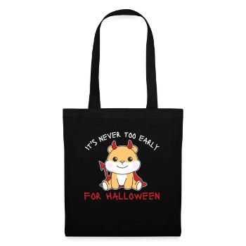 Hamster il n’est jamais trop tôt pour les diables d’Halloween - Sac en tissu - noir - Devant