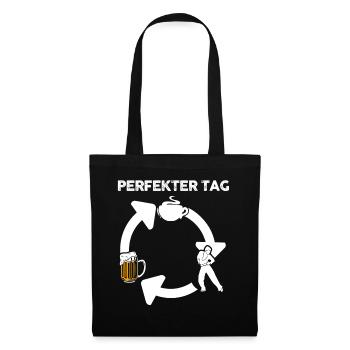 Salsa Tanz Tänzer - Stoffbeutel - Schwarz - Vorne