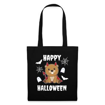 Beaver Happy Halloween Devil Costume - Tote Bag - black - Front
