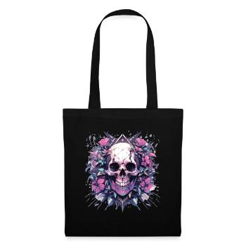 Totenkopf - Stoffbeutel - Schwarz - Vorne