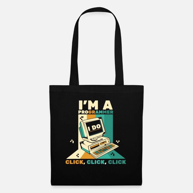 I'm A Programmer Click Softwareingenieur Coder - Stoffbeutel - Schwarz