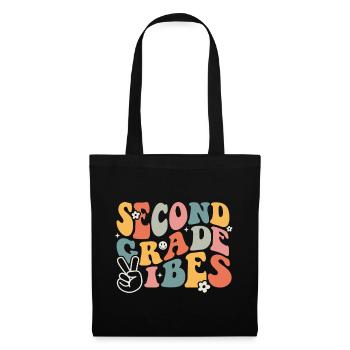 Second Grade Rainbow Girls Boys Teacher Team 2nd - Tote Bag - black - Front