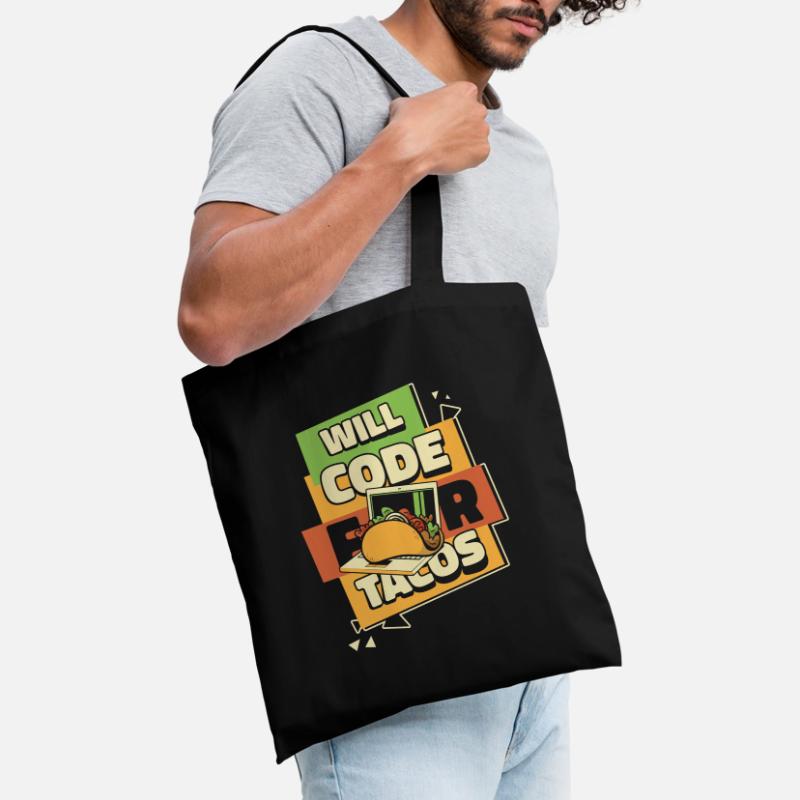 Will Code pour Tacos Développeur Codeur Programmeur Sac en tissu