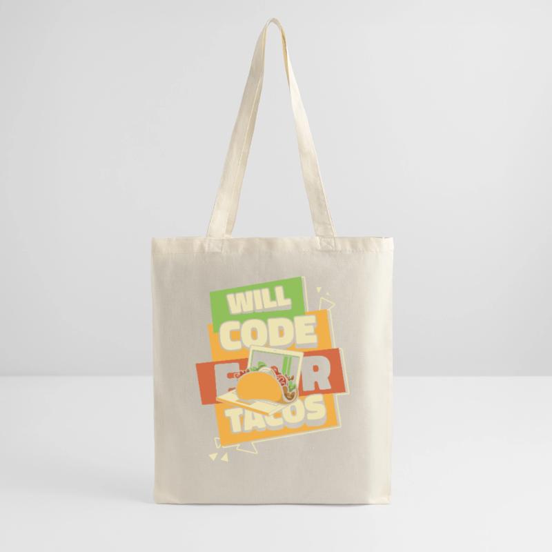 Will Code For Tacos Developer Coder Programmierer Stoffbeutel