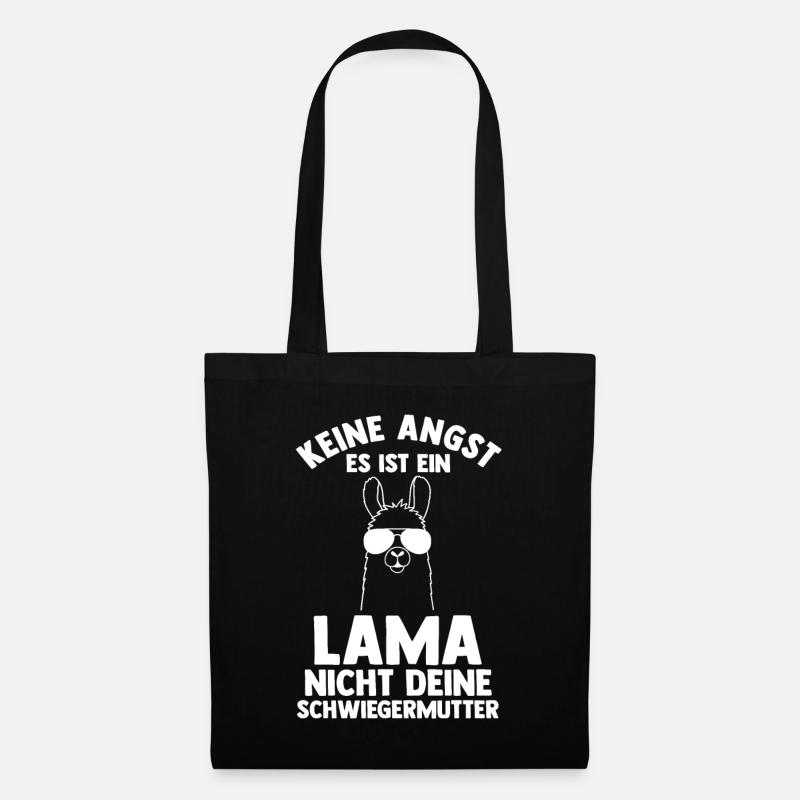 Lama - Stoffbeutel - Schwarz
