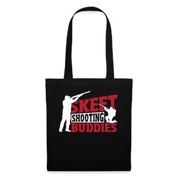 Skeet Shooting Buddies Skeet Shooter Clay Target - Tote Bag - black - Front