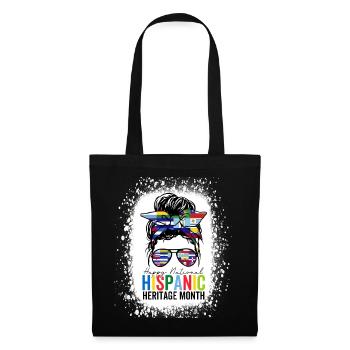 National Hispanic Heritage Month Latino Messy Bun - Tote Bag - black - Front