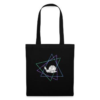 Escargot - Sac en tissu - noir - Devant