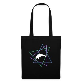 Delfin - Stoffbeutel - Schwarz - Vorne
