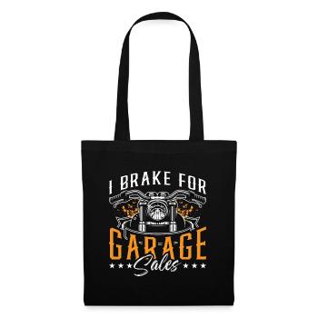 Ventes de garage I Frein pour le marché de la ferraille des ventes de garage - Sac en tissu - noir - Devant