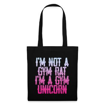 I'm Not A Gym Rat I'm A Gym Unicorn 3 - Tote Bag - black - Front