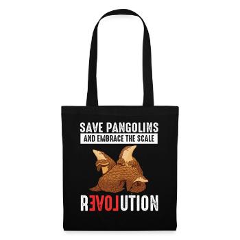 Scale Revolution Pangolins Lover Pangolin - Sac en tissu - noir - Devant