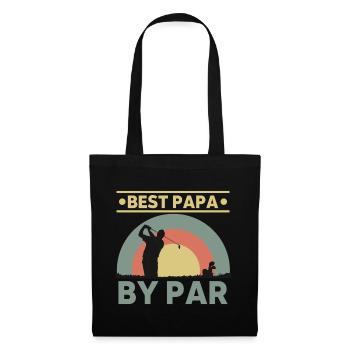 Golf Papa Golfer Golfspieler - Stoffbeutel - Schwarz - Vorne