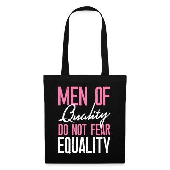 Feminist Men Of Quality Don't Fear - Tote Bag - black - Front