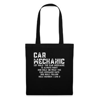 Le mécanicien automobile a toujours raison - drôle de mécanicien - Sac en tissu - noir - Devant