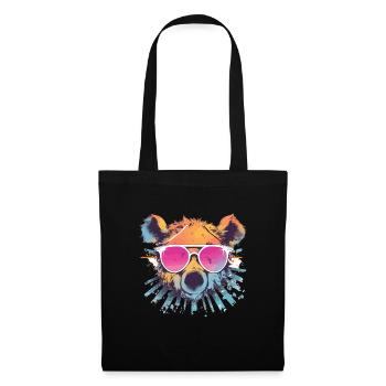 Bear Bear Sunglasses Brown Bear Forest Dweller - Tote Bag - black - Front