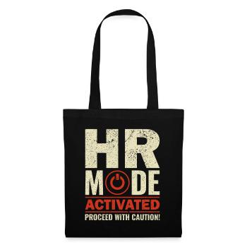 Mode RH activé - Gestion RH Ressources humaines - Sac en tissu - noir - Devant