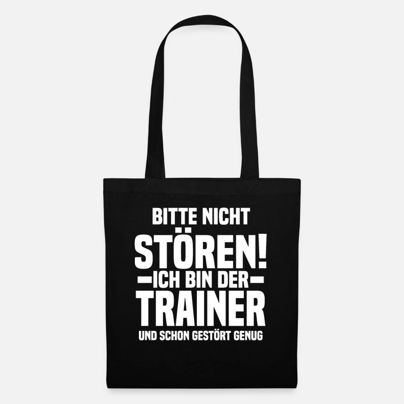 Sportmannschaft Trainer - Stoffbeutel - Schwarz