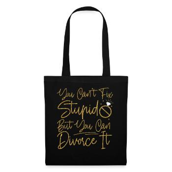 Happy Divorce Party You Can't Fix - Stoffbeutel - Schwarz - Vorne